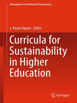 cover image of Curricula for Sustainability in Higher Education